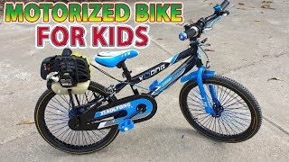 Build a Motorized Bike Using Grass Cutter 2-Stroke Engine - Tutorial
