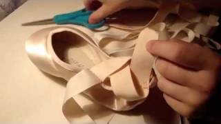 How to Sew and Tie Ballet Pointe Shoes