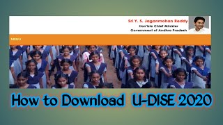 U-DISE 2020|how to download dise || CSE Ap || School U-DISE