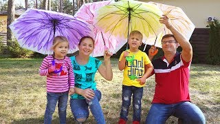 Rain Rain Go Away Song with Diana's Family