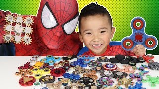 45 Must Have FIDGET SPINNERS!! Spiderman's Collection