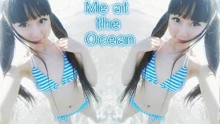 Travel Vlog: Me at the Beach in Hatsune Miku Inspired Swimsuit