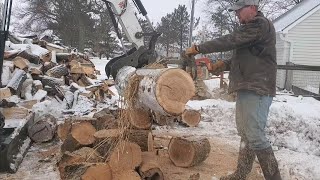 #17 Cutting and splitting firewood for sale : just praying the old truck keeps running