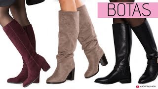MODA en BOTAS | Tendencias Zapatos Otoño Invierno 2019 2020 de caña alta y baja, con tacón o planos