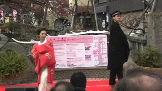 2014 第4回　熱海 糸川 桜まつり  芸妓の演芸　5　金色夜叉の寸劇
