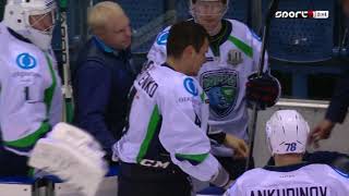 KHL 2017-2018 HC Slovan Bratislava - HC Jugra - Tomas Hrnka - Pavel Valentenko