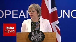 Brexit Negotiations: Theresa May "ambitious and positive" - BBC News