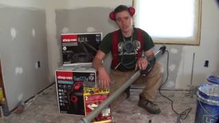 Sanding Drywall without Dust! Porter Cable Drywall Sander 7800