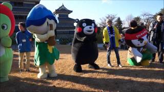 長野県 松本城に くまモン 出没 !  2013 11.19