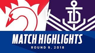 Match Highlights: Sydney v Fremantle | Round 9, 2018 | AFL