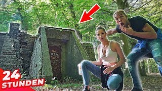 24 Stunden im WALD! ? - Geheime Tür gefunden..