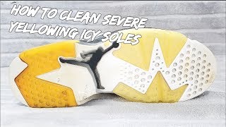 How To Clean Severe Yellowing Icy Soles