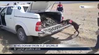 Van'da 92 kilogram eroin ele geçirildi