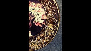 Декор тарелки. Пейп - арт. Декупаж. Diy.