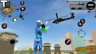 Rope Hero #15 | New Update | Military Helicopter Base - Android GamePlay FHD