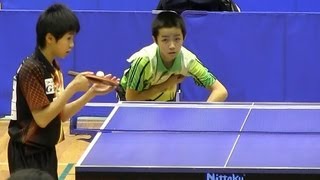 Table Tennis 龍崎東寅 × 木造勇人 全日本カデット2012-1118 tv2ne1