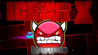 Ice Carbon Diablo X [DEMON] by Roadbose | Geometry Dash