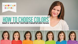 How To Wear the Right Colors for Your Skin Tone - Red Hair and Freckled Skin (Spring Season)