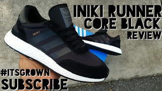 ADIDAS INIKI RUNNER REVIEW "CORE BLACK"