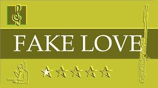 Flute Notes Tutorial - Fake Love - BTS 방탄소년단 (Sheet Music)