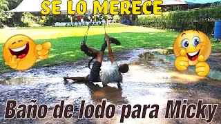 Micky no aguantó la presion y cayó al lodo?Le toca a Monica y el camarón?Cumple de nano. Parte 13