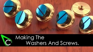 How To Make A Clock In The Home Machine Shop - Part 3 - Making The Washers And Screws