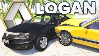 ACIDENTE FATAL com um RENAULT LOGAN! - BeamNG Drive