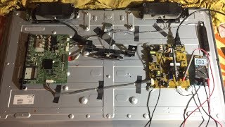 LG 42LN613V   звук есть нету изображения,не включается ремонт led подсветки диагностика  разборка