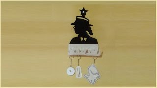 PORTA CHAVES MICHAEL JACKSON em pvc passo a passo