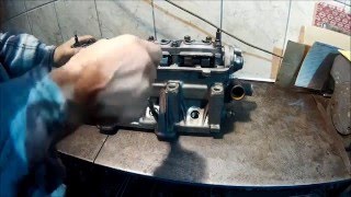 Компрессор из ДВС (ВАЗ-2108). Модернизация ГБЦ - клапана. Do compressor from engine (VAZ-2108).