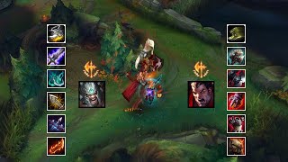 TRYNDAMERE vs DARIUS FULL BUILD FIGHT - 18 LV