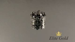 Кольцо корона Aurelia ring, ручная работа, золото 585, бриллианты от EliteGold