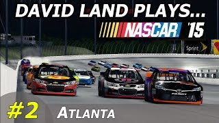 David Land Plays: NASCAR '15 (R02S01- Atlanta) HD 60FPS PS3 Gameplay