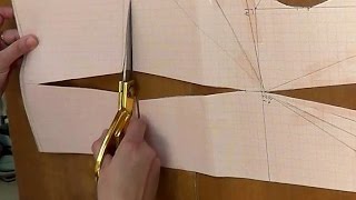 Моделирование лифа. Перенесение нагрудной вытачки на линию талии.
