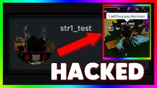 someone HACKED a DEADLY DARK DOMINUS on roblox...