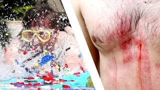 LEGO Slip 'N Slide *BLOOD ALERT* | Challenge Pete