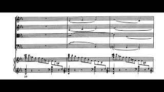 Pyotr Ilyich Tchaikovsky - Adagio Molto for String Quartet and Harp (1863-64) [Score-Video]