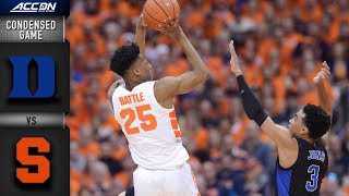 Duke vs. Syracuse Condensed Game | 2018-19 ACC Basketball
