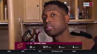 Dwyane Wade jokingly refuses to answer questions about LeBron James | Cavs Live postgame