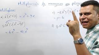 MULTIPLICACIÓN DE MONOMIOS POR POLINOMIOS