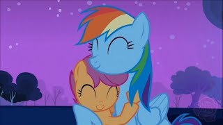 Scootaloo y Rainbow Dash se adoptan como hermanas || Insomnio en Ponyville 03x06