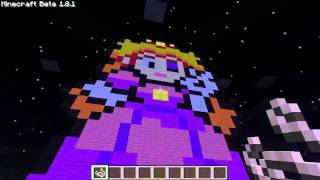Amazing Discovery! Giant Princess Peach in Minecraft!