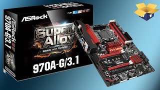 Placa mãe ASROCK 970A-G/3.1 Unboxing