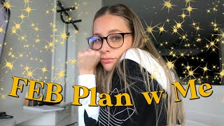 February PLAN WITH ME // meal prep, workouts, work, life ...