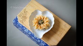 How to pipe Dahlia (beanpaste) 怎样裱大丽花（豆沙裱花）