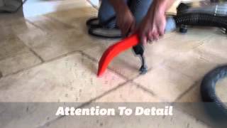 Travertine Tile Cleaning in Santa Clarita with Aquakor
