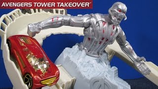Hot Wheels Avengers Tower Takedown Track Play Set From Avengers Age Of Ultron