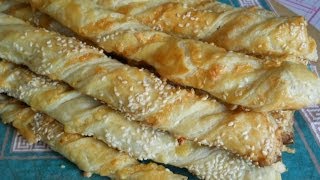 Слоеные спиральки с сыром. Рецепт