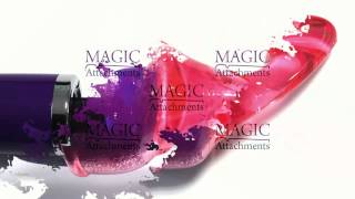Pink Tulip Magic Wand Massager Attachment Head in Action