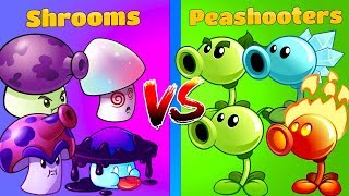 Shroom vs Peashooters Plants vs Zombies 2 Team vs Team Challenge Gameplay
